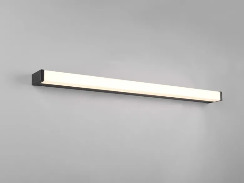 LED Badezimmer Wandleuchte FABIO in Schwarz 80cm - Spiegelleuchte