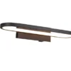 LED Badezimmer Wandleuchte GIANNI in Schwarz - Spiegelleuchte, Breite 40cm