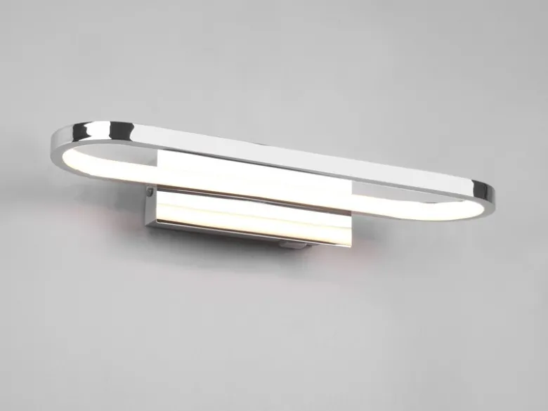 LED Badezimmer Wandleuchte GIANNI in Chrom - Spiegelleuchte, Breite 40cm