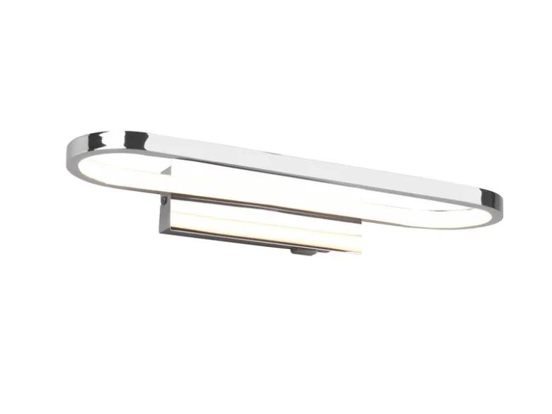 LED Badezimmer Wandleuchte GIANNI in Chrom - Spiegelleuchte, Breite 40cm