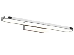 LED Badezimmer Wandleuchte GIANNI in Chrom - Spiegelleuchte, Breite 60cm