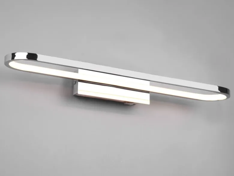 LED Badezimmer Wandleuchte GIANNI in Chrom - Spiegelleuchte, Breite 60cm