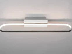 LED Badezimmer Wandleuchte GIANNI in Chrom - Spiegelleuchte, Breite 60cm