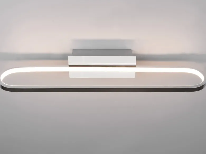 LED Badezimmer Wandleuchte GIANNI in Chrom - Spiegelleuchte, Breite 60cm