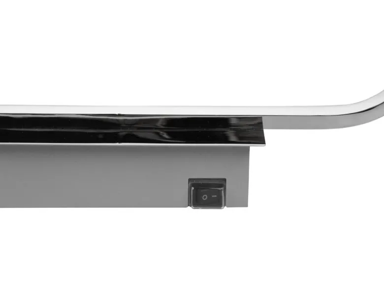 LED Badezimmer Wandleuchte GIANNI in Chrom - Spiegelleuchte, Breite 60cm