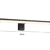 LED Badezimmer Wandleuchte LINO in Schwarz - Spiegelleuchte, Breite 40cm