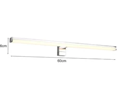 LED Badezimmer Wandleuchte LINO in Chrom - Spiegelleuchte, Breite 60cm