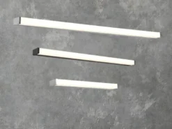 LED Badezimmer Wandleuchten 2er Set in Chrom - Spiegelleuchten, Breite 42,5cm