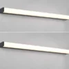 LED Badezimmer Wandleuchten 2er Set in Schwarz - Spiegelleuchten, Breite 80cm