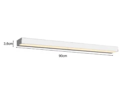 LED Badezimmer Wandleuchte ROCCO Chrom - Up-Down Spiegelleuchte, Breite 90cm