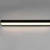 LED Badezimmer Wandleuchte ROCCO Schwarz - Up-Down Spiegelleuchte, Breite 60cm