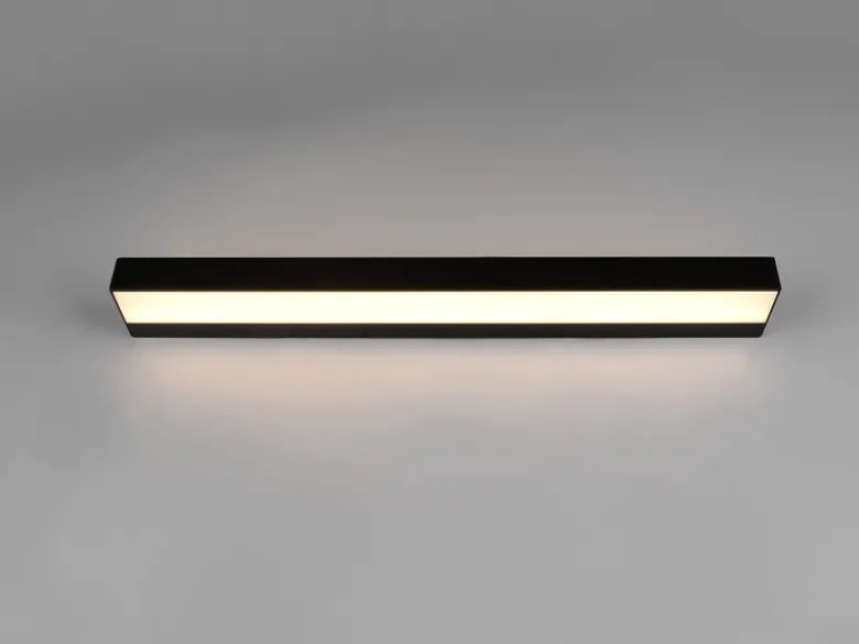 LED Badezimmer Wandleuchte ROCCO Schwarz - Up-Down Spiegelleuchte, Breite 60cm