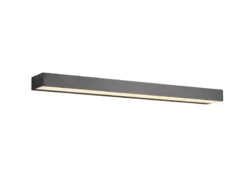 LED Badezimmer Wandleuchte ROCCO Schwarz - Up-Down Spiegelleuchte, Breite 60cm