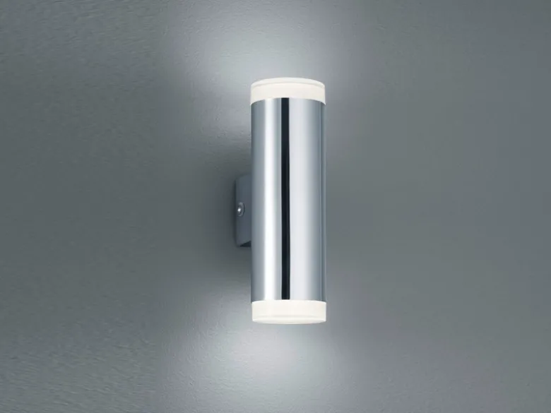 LED Badezimmer Wandleuchte RAY Up and Down in Chrom - Spiegelleuchte, H:17cm