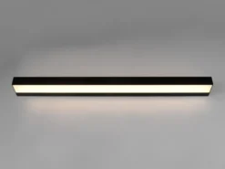 LED Badezimmer Wandleuchte ROCCO Schwarz 90cm - Up-Down Spiegelleuchte