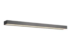 LED Badezimmer Wandleuchte ROCCO Schwarz 90cm - Up-Down Spiegelleuchte