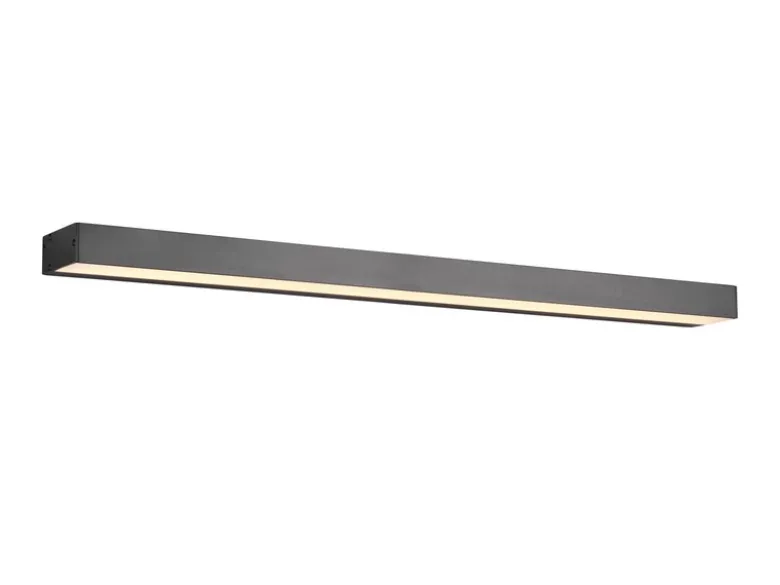 LED Badezimmer Wandleuchte ROCCO Schwarz 90cm - Up-Down Spiegelleuchte
