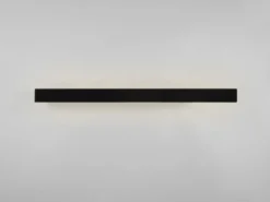 LED Badezimmer Wandleuchte ROCCO Schwarz 90cm - Up-Down Spiegelleuchte