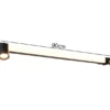 LED Bad Spiegelleuchte ENRICO mit Schalter und 2 Strahlern Schwarz Breite 90cm