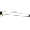 LED Bad Spiegelleuchte mit Schalter & 2 Spots Chrom inkl. GU10 LED, Breite 90cm