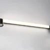 LED Bad Spiegelleuchte mit Schalter & 2 Spots Schwarz inkl. GU10 LED Breite 90cm