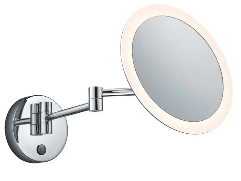LED Badspiegel VIEW rund mit Beleuchtung und Vergrößerung