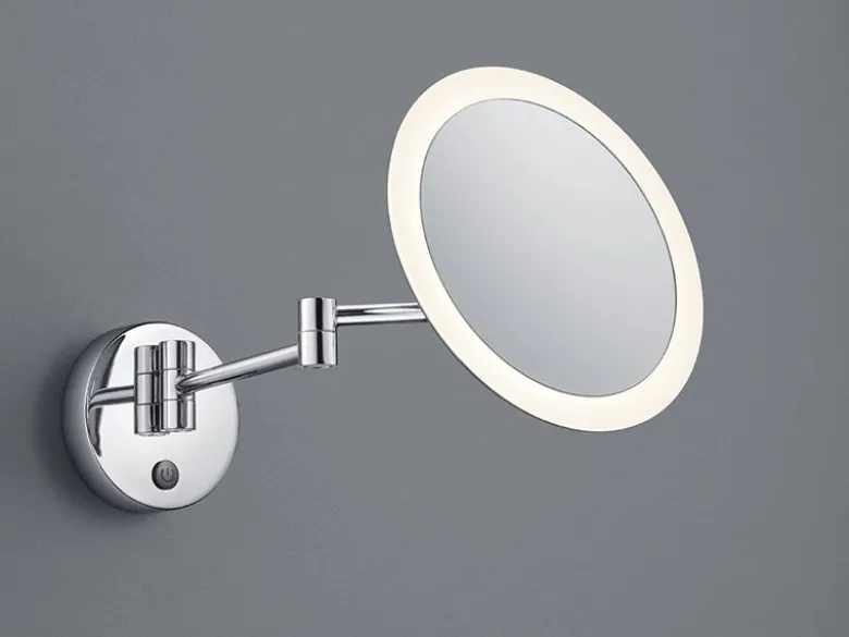 LED Badspiegel VIEW rund mit Beleuchtung und Vergrößerung