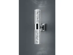 LED BAD Wandleuchte BOLSA Up-/Down light Chrom Acryl Transparent Höhe 30cm