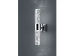 LED BAD Wandleuchte BOLSA Up-/Down light Chrom Acryl Transparent Höhe 30cm