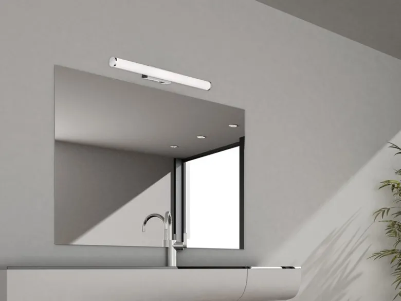 LED Bad Wandleuchte MATTIMO mit Schalter Chrom - Spiegelleuchte, Breite 60cm