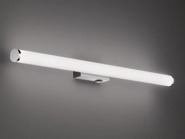 LED Bad Wandleuchte MATTIMO mit Schalter Chrom - Spiegelleuchte, Breite 80cm