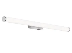 LED Bad Wandleuchte MATTIMO mit Schalter Chrom - Spiegelleuchte, Breite 80cm