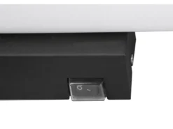 LED Bad Wandleuchte MATTIMO mit Schalter Schwarz 80cm - Spiegelleuchte