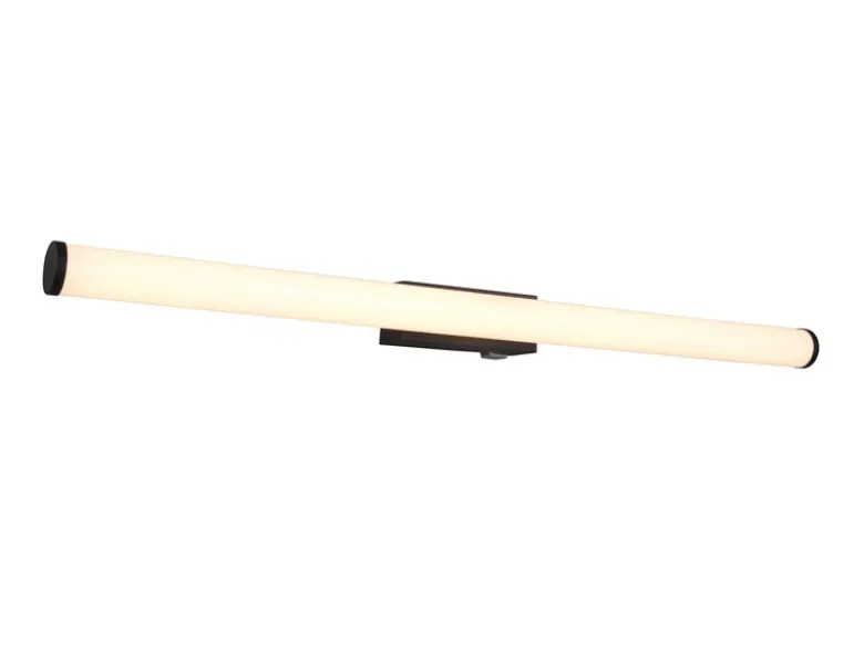 LED Bad Wandleuchte MATTIMO mit Schalter Schwarz 80cm - Spiegelleuchte