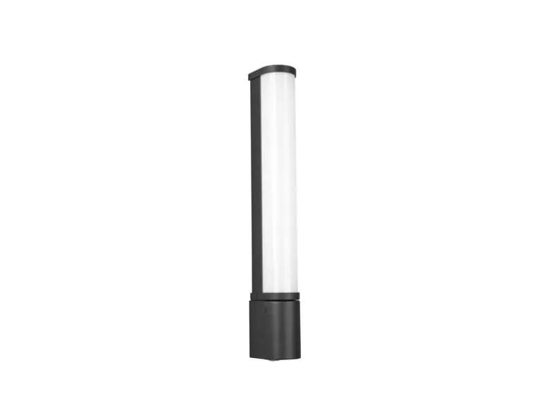 LED Bad Wandleuchten 2er Set mit Steckdose Schwarz - Spiegelleuchten, B: 41,5cm