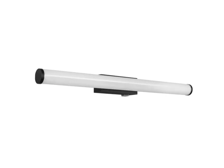 LED Bad Wandleuchten 2er Set mit Schalter Schwarz - Spiegelleuchten, Breite 60cm