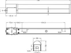 LED Bad Wandleuchten 2er Set mit Steckdose Chrom - Spiegelleuchten, B: 79cm