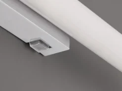 LED Bad Wandleuchten 2er Set mit Schalter Chrom - Spiegelleuchten, Breite 60cm