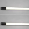 LED Bad Wandleuchten 2er Set mit Steckdose Schwarz - Spiegelleuchten, B: 79cm