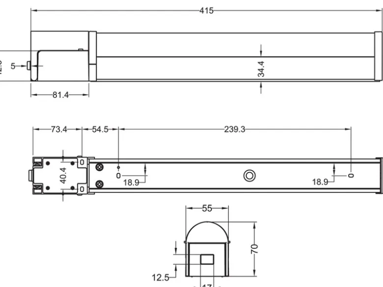 LED Bad Wandleuchte PIERA mit Steckdose Chrom 41,5cm - Spiegelleuchte