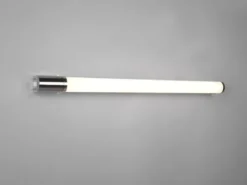 LED Bad Wandleuchte PIERA mit Steckdose Chrom - Spiegelleuchte, Breite 79cm