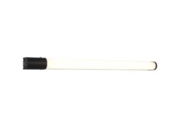 LED Bad Wandleuchte PIERA mit Steckdose Schwarz - Spiegelleuchte, Breite 79cm