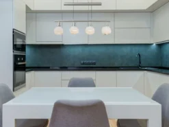 LED Balkenpendelleuchte ELLIOT 4-flammig, höhenverstellbar bis 160cm, B: 60cm
