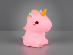 LED Batterie Tischlampe GOLDY Einhorn Lampe mit RGBW Farbwechsel, Höhe 15cm