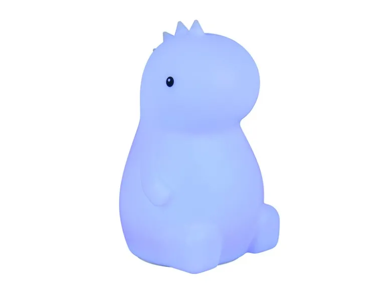 LED Batterie Tischlampe REXY Dino Lampe mit RGBW Farbwechsel, Höhe 15cm