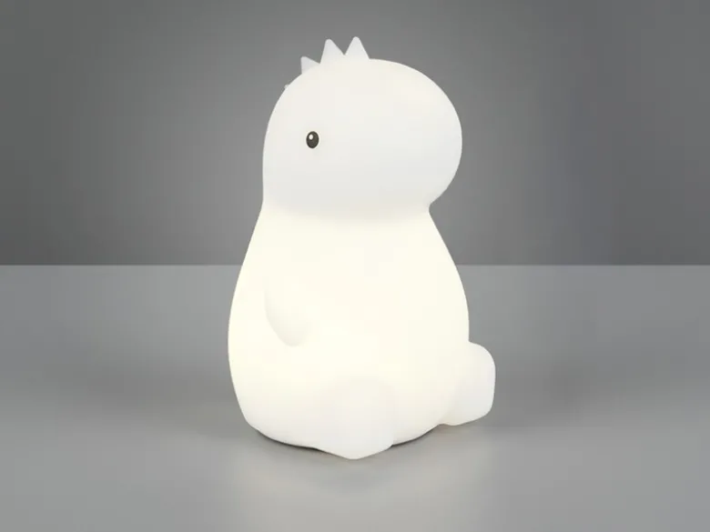 LED Batterie Tischlampe REXY Dino Lampe mit RGBW Farbwechsel, Höhe 15cm