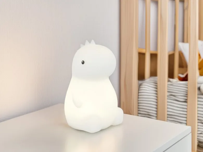 LED Batterie Tischlampe REXY Dino Lampe mit RGBW Farbwechsel, Höhe 15cm