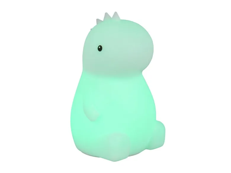 LED Batterie Tischlampe REXY Dino Lampe mit RGBW Farbwechsel, Höhe 15cm
