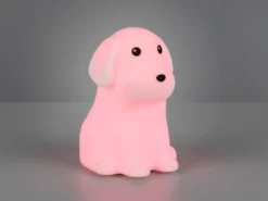 LED Batterie Tischlampe WALDY Hunde Lampe mit RGBW Farbwechsel, Höhe 15cm