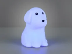 LED Batterie Tischlampe WALDY Hunde Lampe mit RGBW Farbwechsel, Höhe 15cm